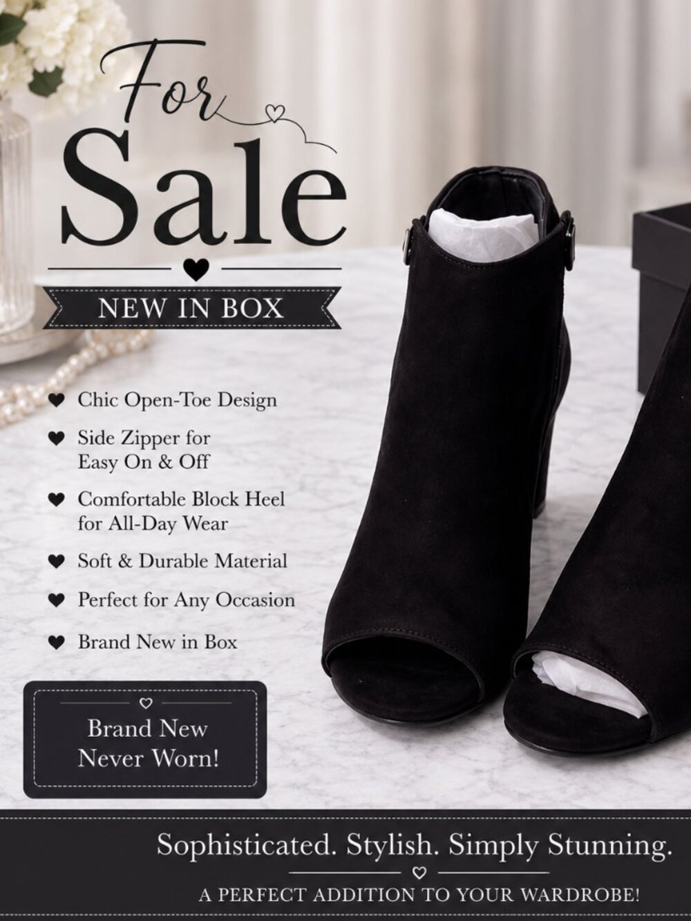 👢 NWT Style & Co. Black Ankle Boots